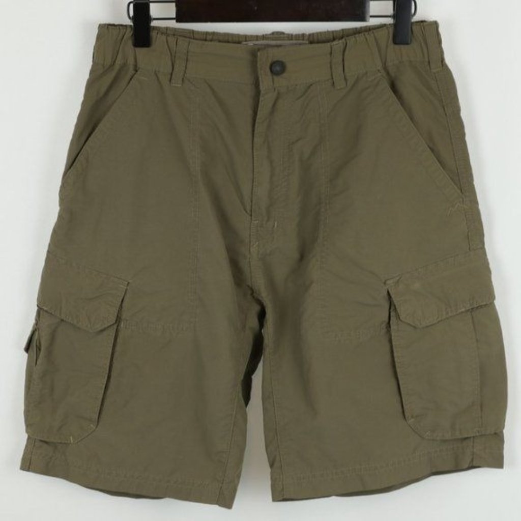 Rei Men's Small Brown Quick Drying Cargo Bermuda Hiking Shorts